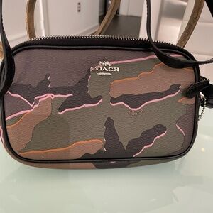 Coach Multicolor Camouflage Crossbody Bag